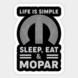 Life is simple Sticker